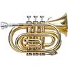 Classic Cantabile Brass TT-400 Tromba Tascabile in Sib, ottone, campana 93 mm, foro 11,8 mm, intonazione Sib, con custodia leggera, bocchino, panno pulizia e guanti, verniciata trasparente.