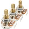 Musiclily Pro A250Kx2+B250K Mini Potenziometro Metrica Split Shaft 2A1B