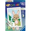 Ravensburger CreArt, Dipingere con i Numeri Bambini - Lepre Dolce
