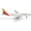 Herpa modellino aereo LATAM Airlines Chile Airbus A320 - livrea bandiera della Colombia, miniatura in scala 1:500, pezzo da collezione, modello di aereo senza base, metallo
