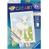 Ravensburger CreArt, Dipingere con i Numeri Bambini - Agnello Dolce