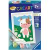Ravensburger CreArt, Dipingere con i Numeri Bambini - Mucca Carina