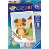 Ravensburger CreArt, Dipingere con i Numeri Bambini - Cane Dolce