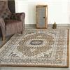 VIMODA tibet0146 Tappeto Classico Fantasia Kreis, Dich Trama, Oriente Motivo, qualità Top - Marrone, 80 x 300 cm