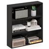 Furinno BASIC Libreria Aperta a 3 Ripiani, Scaffale, Organizzatore Portaoggetti, 16.8 x 60 x 67.1 cm, Espresso