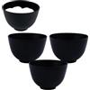 GORGECRAFT 4pz Ciotola per Mescolare Maschere Facciali In Silicone per Uso Domestico 105*70mm Ciotola per Maschere Facciali Flessibile Riutilizzabile Prodotti per La Cura Della Pelle Del Viso Ciotole