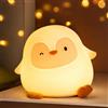 Bukbas Luce notturna a forma di pinguino, lampada notturna a LED in silicone, simpatica luce notturna per bambini, decorazione per la stanza, giocattolo a forma di pinguino, regalo di Natale per compleanno