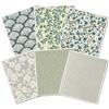 PRESSINART 6 Fogli 6 Stili Panno per Piatti Svedese Floreale Panno per Piatti Svedese all'Ingrosso Spugna Riutilizzabile per Pulizia Panni Assorbenti e Asciugatura Rapida Asciugamani Decorativi