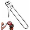 Apriscatole Manuale Regolabile In Acciaio Inox | Manico Ergonomico A S | Per Anziani E Famiglia | Apri Barattoli Facile - 4
