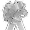 QUARKZMAN 5pz 4 Fiocchi Regalo Grandi Dorato, Fiocchi Regalo per Auto Organza Nastro per Cestini per Auto Nuziali Regali Fiocco Natale, Grigio