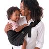 Boba Buddy Fascia Porta Bebe - 100% Cotone, Fascia Laterale Porta Bambino Ergonomico con Spallacci Regolabili, Fibbie di Sicurezza e Seduta Ampia, Include Borsa (9-48 Mesi/8-20 kg) - Black