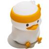 Muitomas, Lampada in Silicone a Forma di Anatra per Bambini, Luce Decorativa Morbida al Tatto per Cameretta, Input DC 4.5V, Bianca