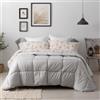 Burrito Blanco | Trapunta Comforter | Letto da 90 cm. (+misure disponibili) | Design 266 | Colore Greige (180 x 270 cm)
