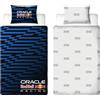 Character World Oracle Red Bull Racing Copripiumino Singolo Ufficiale | Design Automatic, Biancheria da letto reversibile a 2 lati con federa coordinata | Letto singolo | Polcotone