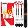 WINMAU Outrage 20g Freccette in Ottone con Alette Prism Alpha e Prism Force Aste (Steli)
