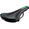 Selle Montegrappa Sella Montegrappa da Bici per Uso E-MTB-GRAVEL Menador 3400, in Memory Foam Nero/Verde