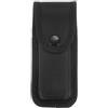 QUARKZMAN Nylon Tasca Coltello Fodero 6 x 2,6 Orizzontale Verticale Trasporto Cintura Passante Multiutensile Custodia Pieghevole Coltello Cintura Fodero con Chiusura Scatto Nero
