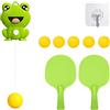 DAWRIS Allenatore di Ping Pong Sospeso, Ping Pong Set per Bambini Set da Allenamento per Table Tennis Trainer Regolabile Ginnico da Set Ping Pong Indoor Hanging comprende 5 Palline 2 Racchette Ping Pong
