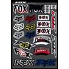 CMR Design Co KIT STICKERS FOX ADESIVI SPONSOR AUTO MOTO FURGONE COMPATIBILE PER HONDA YAMAHA KTM CROSS ENDURO CASCO (28)