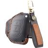ATFIGII Custodia Chiave compatibile con Jeep Wrangler JL JLU 2018-2025 Gladiator JT 2020-2025 Guscio per la chiave Portachiavi 2 Tasti C Nero