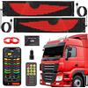 Strixorn Occhi LED per Camion, Devil Eyes per Auto, Occhi del Diavolo Leggero Programmabili per Auto, Occhi di auto a LED con App e Telecomando per Camion, Finestra del Negozio (2 PCS(374 * 92mm))
