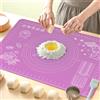 OKeanu Tappetino da forno in silicone spesso, tappetino antiaderente per pasticceria con dimensioni 80 x 60 cm, tagliere per impastare fondente, tappetino antiscivolo in silicone per impastare, tappetino da