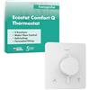 hansgrohe Ecostat Comfort Q - Miscelatore termostatico incasso, Rubinetto termostatico con blocco di sicurezza (SafetyStop) a 40° C, Termostato, 2 utenze, bianco opaco, 33713700