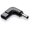 QYD USB C a 5.5 * 2.5mm Adattatore, Tipo C USB-C a 5.5mm DC Adattatore, PD Convertitore di Ricarica Veloce Compatibile con ASUS VivoBook,Toshiba Portege Satellite, Samsung Laptop Alimentazione Tipo C