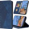 SRISHP Cover per iPhone X/iPhone XS, Flip Custodia Portafoglio Caso Libro Pelle PU e TPU Silicone Antiurto Cover per iPhone X/iPhone XS, Blu