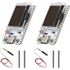 Binghe 2 pezzi V3 LoRa scheda di sviluppo + Antenna Lora 868 MHz, LoRa con Display OLED e antenna 1262 Chip 863 928MHz Interfaccia Tipo-C Compatibile con Arduino/Meshtastic