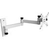 Drall Supporto TV Parete per 13-32 Pollici Schermi, Inclinazione, Girevole con Braccio Estensibile per LED LCD, 4K HDR TVs - VESA 75x75 100x100 mm Bianco Modello: L52W