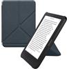 kwmobile Custodia Pieghevole Compatibile con Kobo Clara BW/Colour Cover - Cover Magnetica Pelle PU eReader con Stand - blu scuro