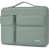 MOSISO 15 pollici Custodia Laptop Porta, Borsa PC Compatibile con MacBook Air 15 M5 M4 M3 M2 2026-2023, Dell XPS Plus, Lato Aperto Borse con 2 Alzato & 1 Tasche Patta, Verde Antico