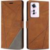 SONWO Cover per Oppo Reno11 F 5G, Flip Custodia in PU Pelle, Cover a Libro Portafoglio con Slot per Schede e Supporto Stand per Oppo Reno11 F 5G, Marrone