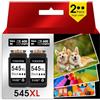 TODOINK 545XL Cartucce Cartucce d'inchiostro Sostituzione per Canon 545 XL PG 545 PG-545 XL Multipack per MX490 MX495 MG2550s MG2550 TS3150 TS3151 TS3350 TR4550 TR4551 (2nero)