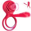 Gethorny Anello Vibrante per il Pene Sex Toys - 3 en 1 Vibratoreper Uomo con 6 Cockrings Sex Toysper per Uomini Vibratori Clidoride Donna con 10 Modalità Sexy Toys Coppia Vibratore Sexitoi Uomo per Erezione