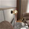 Lampada da Parete ROSSI K1 BL E14 GrafiteTrasparente Miele