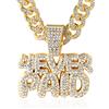 HALUKAKAH Catena Oro per Uomo Placcato Oro Reale 18k/Finitura Oro Bianco Platino Iced Out Collana Ciondolo,Pieno Cz Lab Diamanti Set Griffe,14mm Catena a Maglia Cubana 45cm,Confezione Regalo Gratuita
