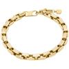 Fossil Bracciale a catena sottile da donna in acciaio inox con chiusura a moschettone