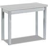 ASTIMESA Tavolo da Cucina a Libro Senza cassetto e Piano in Legno Laminato, Grigio, 80 x 40 cm a 80 x 80 cm