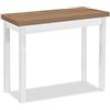 ASTIMESA Tavolo da Cucina a Libro Senza cassetto e Piano in Legno Laminato, Rovere Tenesse, 80 x 40 cm a 80 x 80 cm