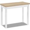 ASTIMESA Tavolo da cucina a libro senza cassetto e piano in legno laminato, rovere, 80 x 40 cm a 80 x 80 cm