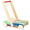 Small Foot 11435 Carrello Primi Passi con cubetti da Costruzione Move it!, in Legno, con 27 Blocchi Stampati, per Muovere i Primi Passi