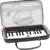 Musiin custodia rigida in velluto di alta qualità compatibile con LIVEN Texture, Evoke, XFM, Lofi-12, 8bit warps, AKAI Professional MPK Mini MK3, Hercules DJControl Mix Ultra (grigio)
