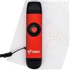Sondery Professionale in metallo Kazoo con doppia testa ad alta e bassa frequenza e 5 membrane, ideale per chitarra, ukulele, violino e altri, rosso