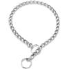 PSPORT Collare a catena in argento per cani in metallo antiscivolo Collari a catena per cani resistenti Collari per cuccioli di martingala per taglia XXS XS Small Medium Large Animali domestici cani ragazzi