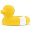 Oli & Carol - Giocattolo da bagno in gomma naturale, anatra, Flo The Floatie, giallo, 10 cm