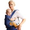 Beco Gemini 2.0 Marsupio Neonato-Bimbo, 4 Posizioni, Blu | Imbottitura M-Cloud, Seduta Ergonomica Sana per le Anche, del tutto Regolabile per ogni genitore, cresce col bambino.