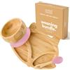 bamboo bamboo Piatto Baby & Ciotola Svezzamento Set, Ventosa per Pappa e Svezzamento, Piatto Volpe Bamboo, Ciotola Toddler & Cucchiaio Baby, Piatti per Bambini da 6 Mesi (Volpe, Rosa)