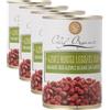 Chef organic, Azuki rossi lessati bio, 400g (Confezione da 4)